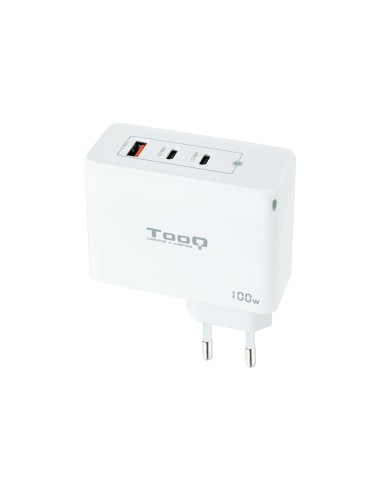Tooq Cargador pared GAN 2xUSB-C 1xUSB-A 100W