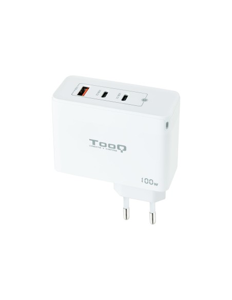 Tooq Cargador pared GAN 2xUSB-C 1xUSB-A 100W