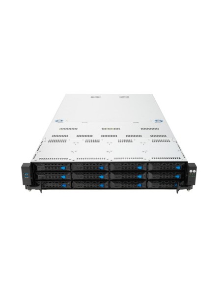 ASUS RS520A-E11-RS12U Socket SP3 Bastidor (2U) Negro, Acero