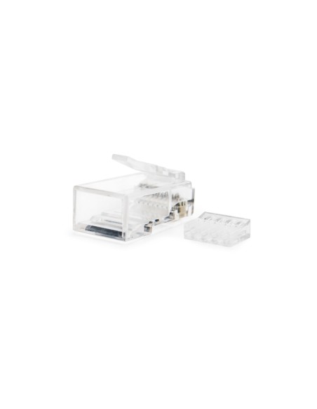 Nanocable 10.21.0201-50 conector RJ-45 Transparente