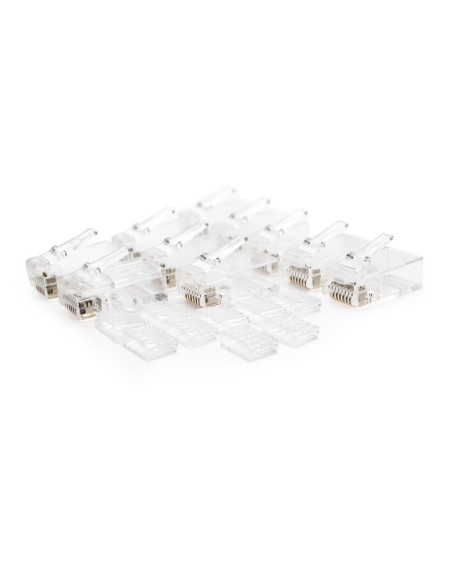 Nanocable 10.21.0201-50 conector RJ-45 Transparente
