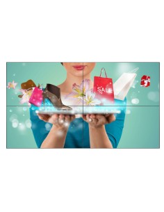 MONITOR PHILIPS 55" VIDEOWALL   PANEL IPS D-LED 16 9   1920X1080 500CD M2   8MS   PIXEL PITCH 0.63X0.63   VESA 400X400 M6   SOC 