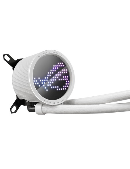 SISTEMA DE REFRIGERACION LIQUIDA ASUS PARA CPU ROG RYUO III 240 ARGB WHT,OLED DE COLOR,AURA SYNC RGB,VENTILADORES DE RADIADOR RO