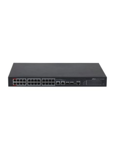 DAHUA - DH-PFS4226-24ET-360-V3 - SWITCH HI-POE 24 PUERTOS 10 100 + 2 COMBO GIGABIT SFP UPLINK 360W 802.3AT 2 MANEJABLE LAYER 2