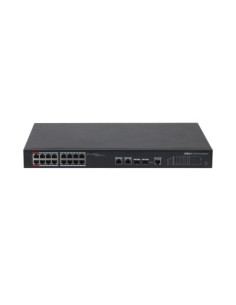 DAHUA - DH-PFS4218-16ET-240-V3 - SWITCH HI-POE 16 PUERTOS 10 100 + 2 COMBO GIGABIT SFP UPLINK 240W
