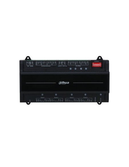 DAHUA - DH-ASC2204B-S - CONTROLADORA 4 PUERTAS   1 DIRECCIÓN PARA CARRIL DIN IP WIEGAND RS-485