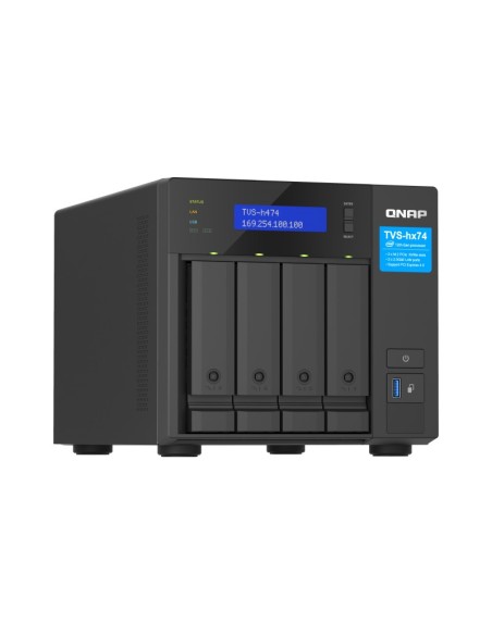QNAP TVS-H474 NAS Torre Ethernet Negro G7400