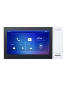 DAHUA - DH-VTH2421FW-P - MONITOR INTERIOR 7" DE SUPERFICIE PARA VIDEOPORTERO IP POE SD 6E 1S ALARMA BLANCO