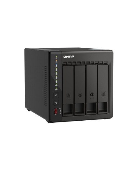 QNAP TS-453E NAS Torre Ethernet Negro J6412