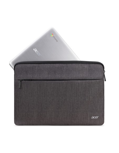FUNDA ACER PROTECTIVE SLEEVE DUAL TONE DARK GRAY WITH FRONT POCKET FOR 14" (NP.BAG1A.294)