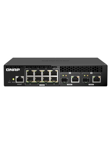 QNAP QSW-M2108R-2C switch Gestionado L2 Gigabit Ethernet (10 100 1000) Energía sobre Ethernet (PoE) Blanco