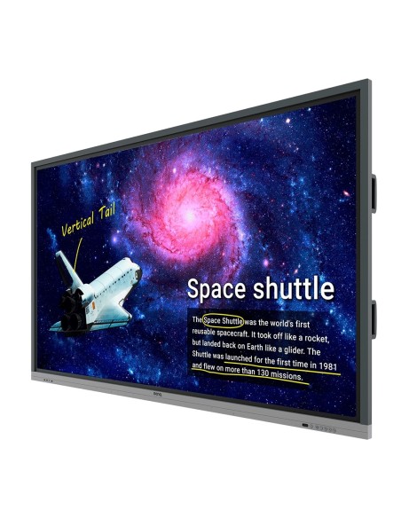 Benq RE8601 pizarra y accesorios interactivos 2,18 m (86") 3840 x 2160 Pixeles Pantalla táctil Negro RF inalámbrico