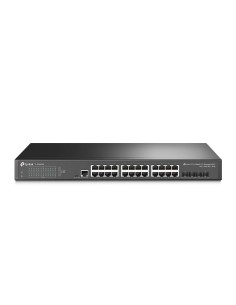 TP-LINK TL-SG3428X switch Gestionado L2+ Gigabit Ethernet (10 100 1000) Negro