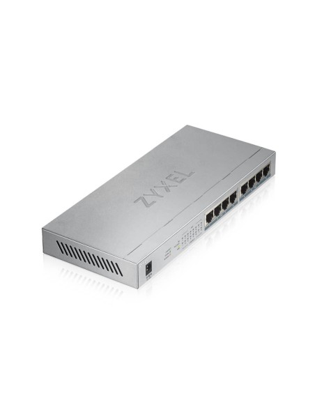 Zyxel GS1008HP No administrado Gigabit Ethernet (10 100 1000) Energía sobre Ethernet (PoE) Gris