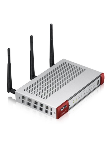 Zyxel USG20W-VPN-EU0101F router inalámbrico Doble banda (2,4 GHz   5 GHz) Gigabit Ethernet Gris, Rojo
