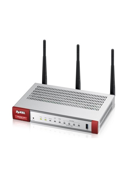 Zyxel USG20W-VPN-EU0101F router inalámbrico Doble banda (2,4 GHz   5 GHz) Gigabit Ethernet Gris, Rojo
