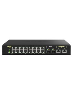 QNAP QSW-M2116P-2T2S switch Gestionado L2 Energía sobre Ethernet (PoE) Negro