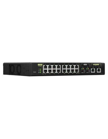 QNAP QSW-M2116P-2T2S switch Gestionado L2 Energía sobre Ethernet (PoE) Negro