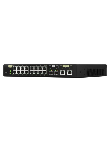 QNAP QSW-M2116P-2T2S switch Gestionado L2 Energía sobre Ethernet (PoE) Negro