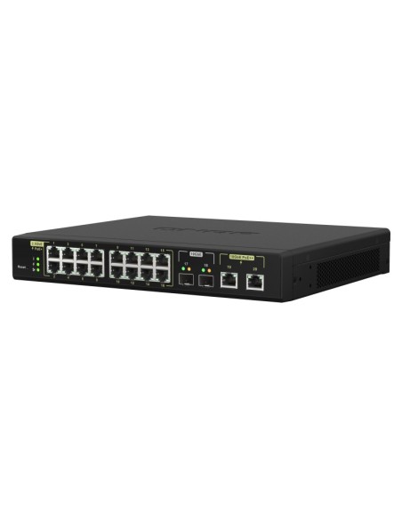 QNAP QSW-M2116P-2T2S switch Gestionado L2 Energía sobre Ethernet (PoE) Negro