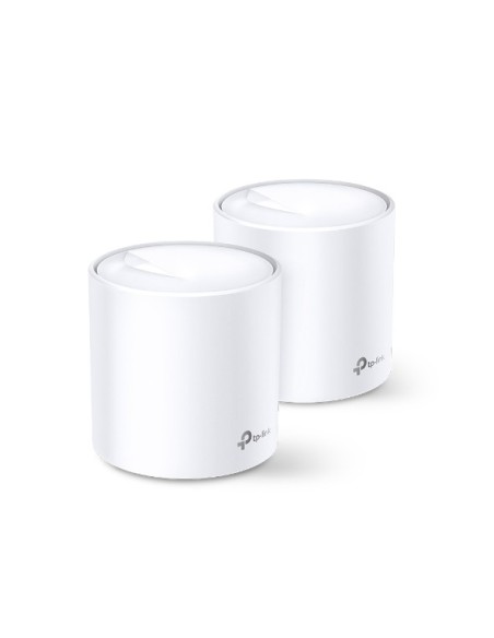 TP-LINK Deco X20 (2-pack) router inalámbrico Gigabit Ethernet Doble banda (2,4 GHz   5 GHz) Blanco