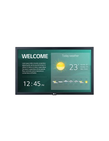 LG 22SM3G-B pantalla de señalización Pantalla plana para señalización digital 54,6 cm (21.5") IPS Full HD Negro Procesador