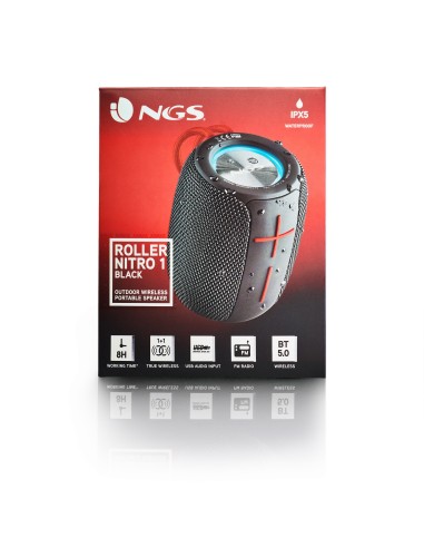 NGS Roller Nitro 1 Altavoz portátil estéreo Negro 10 W