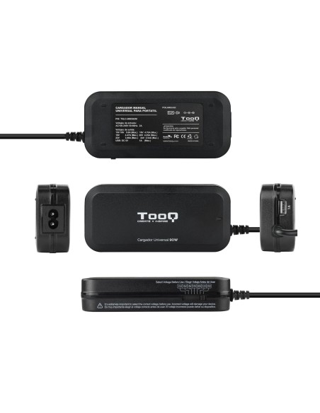 TooQ TQLC-90BS02M cargador de dispositivo móvil Negro Interior