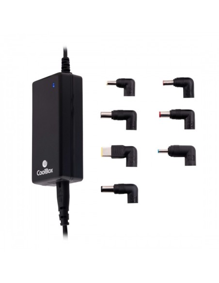 CoolBox COO-NB065-0 adaptador e inversor de corriente Interior 65 W Negro
