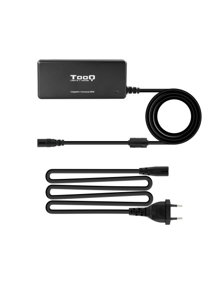 TooQ TQLC-65BS02AT adaptador e inversor de corriente Interior 65 W Negro