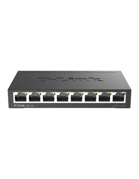 D-Link DGS-108 switch No administrado Negro
