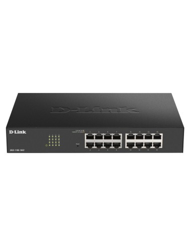 D-Link DGS-1100-16V2 switch Gestionado Gigabit Ethernet (10 100 1000) Negro