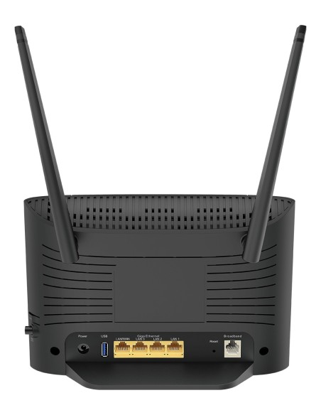 D-Link DSL-3788 router inalámbrico Gigabit Ethernet Doble banda (2,4 GHz   5 GHz) 4G Negro