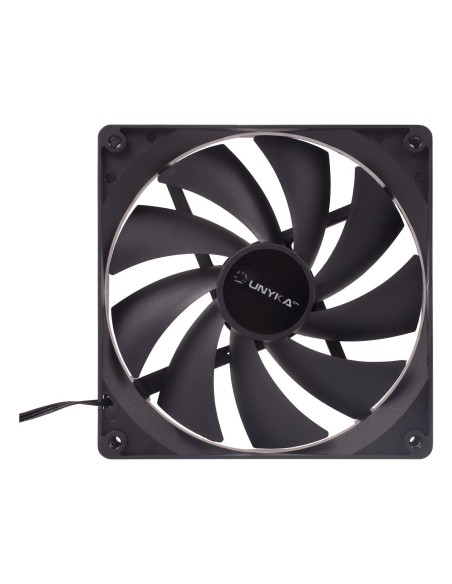 Ventilador UNYKAch 140 mm 14 cm Negro