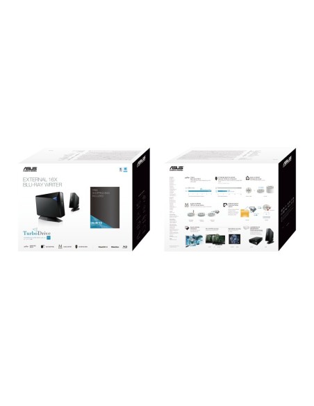 ASUS BW-16D1H-U PRO unidad de disco óptico Blu-Ray DVD Combo Negro