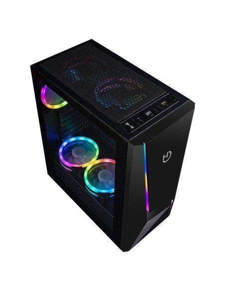 Hiditec V20 Pro ARGB ATX Cristal Templado Negra
