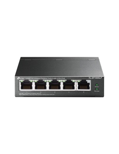 TP-LINK TL-SF1005LP switch No administrado Fast Ethernet (10 100) Energía sobre Ethernet (PoE) Negro
