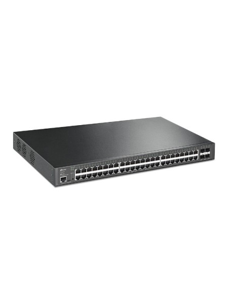 TP-Link TL-SG3452XP JetStream PoE Switch Gestionado L2+ Gigabit Ethernet (10 100 1000) Energía sobre Ethernet (PoE) 1U Negro