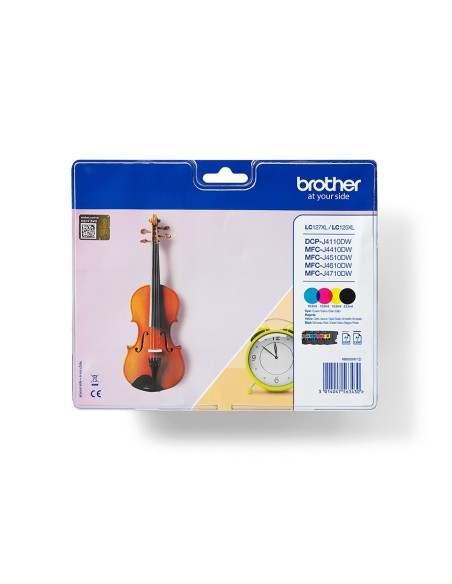 Brother LC-127XLVALBP cartucho de tinta 4 pieza(s) Original Negro, Cian, Magenta, Amarillo