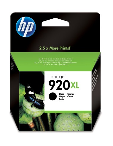 HP 920XL cartucho de tinta 1 pieza(s) Original Alto rendimiento (XL) Negro