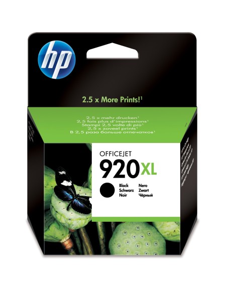 HP 920XL cartucho de tinta 1 pieza(s) Original Alto rendimiento (XL) Negro
