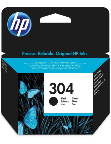 HP 304 cartucho de tinta Original Rendimiento estándar Negro