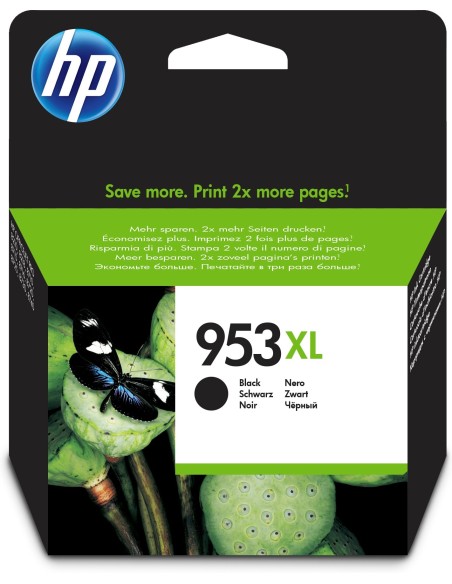 HP 953XL cartucho de tinta Original Alto rendimiento (XL) Negro