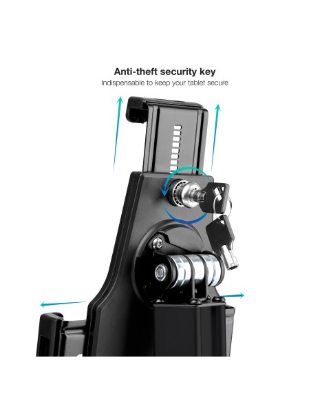 Tooq Soporte Sobremesa Profesional Tablet Antirrob