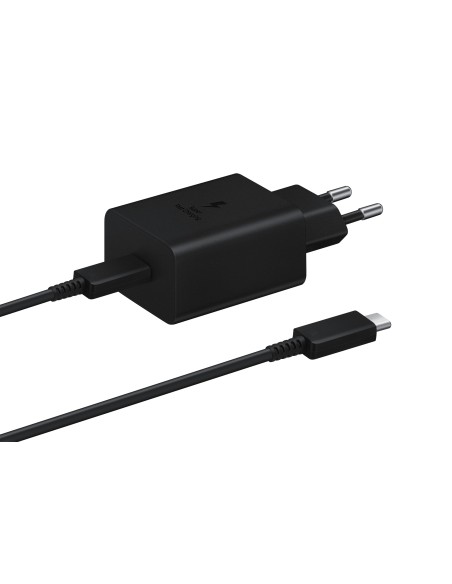 CARGADOR RAPIDO SAMSUNG 45W USB-C CON CABLE NEGRO EP-T4510