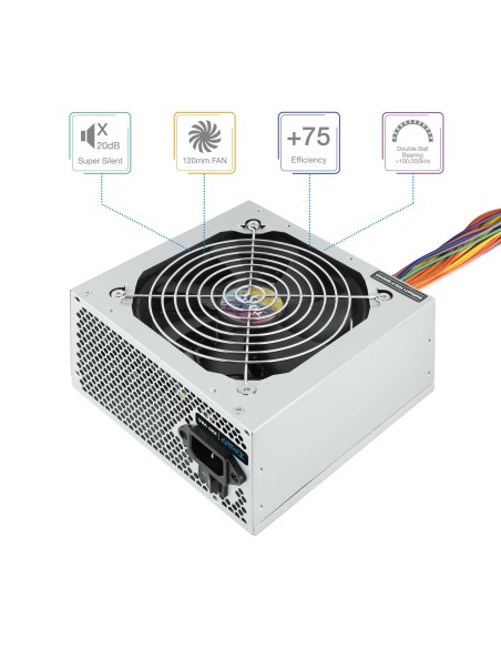 TooQ TQAPOLO-500SP 500W ATX Gris