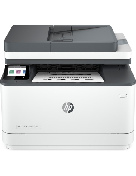HP LaserJet Impresora multifunción Pro 3102fdn, Blanco y negro, Impresora para Pequeñas y medianas empresas, Imprima, copie, esc