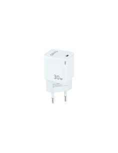 TooQ Cargador de Pared GAN USB-C PD 30W, Blanco