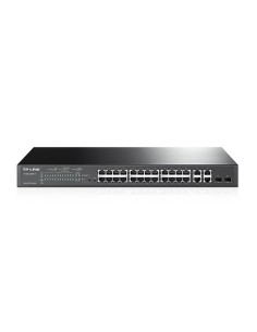 TP-LINK T1500-28PCT Gestionado L2 Fast Ethernet (10 100) Energía sobre Ethernet (PoE) 1U Negro