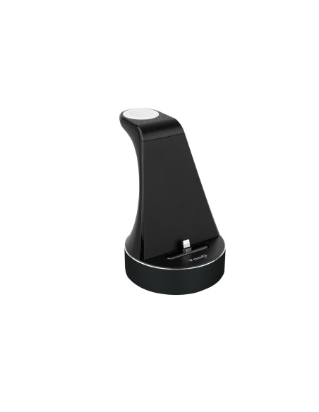 BASE DE CARGA TOOQ PARA APPLE WATCH Y IPHONE NEGRO INCLUYE CARGADOR USB